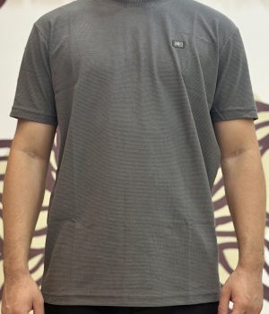 Camiseta Gola Careca Cinza Gangster - Ellen Modas