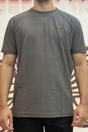 Camiseta Gola Careca Cinza Gangster - Ellen Modas